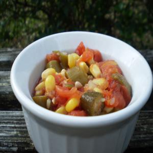 Okra, Corn, and Tomatoes image