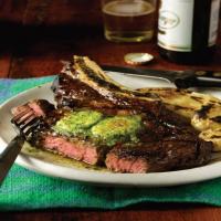 Char-Grilled Rib Eye with Roasted Shallot and Herb Butter image