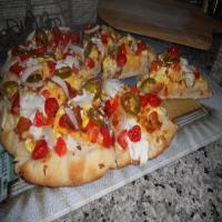 Chewy Sourdough Pizza Crust_image