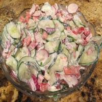 Creamy Garden Cucumber Salad image