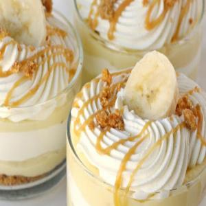 Banana Caramel Cream Dessert_image