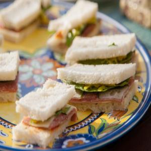 English and Italian Finger Sandwiches_image