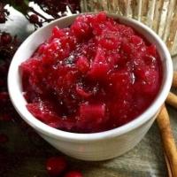 Cranberry-Pear Sauce with Ginger and Rosemary Recipe_image