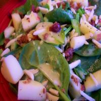 Bacon, Apple, and Spinach Salad image