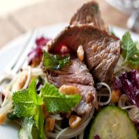 Vietnamese-Style Rice-Noodle and Steak Salad_image