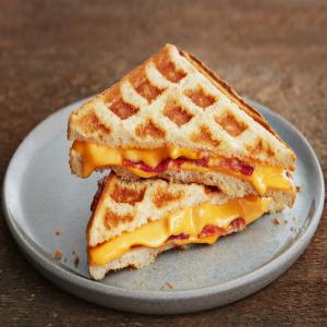 Waffle Grilled Cheese and Bacon image