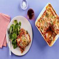 Microwave Lasagna With Spinach, Mushrooms, and Three Cheeses_image