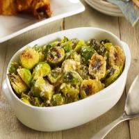 Creamy Garlic-Parmesan Brussels Sprouts image