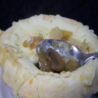 Beautiful Baked French Onion and Mushroom Soup image