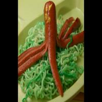 Octopus and Seaweed (Ramen Noodles and Hot Dogs) image