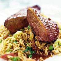 Stir-fried rice with cabbage & bacon image