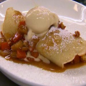 Roasted Butternut Squash, Sauteed Apples and Toasted Walnut Crepes with Cinnamon Gelato_image