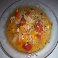 Garlic Vegetable Pasta Soup_image