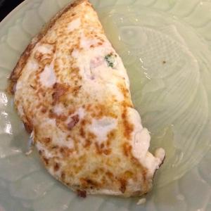 Spicy Spinach and Ham Egg White Omelet image
