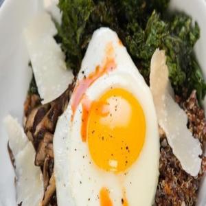 Quinoa Breakfast Bowl With Crispy Kale Chips image