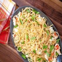 Spicy Lemon Spaghetti with Lobster and Toasted Breadcrumbs image
