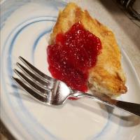 Key Lime-Cream Cheese Crescents with Lemon-Raspberry Sauce image