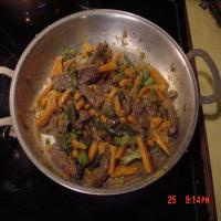 Stir-Fried Beef, Broccoli, and Yams image