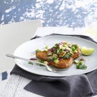 Southwest Pork Chops with Avocado Salsa image