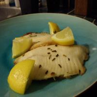 Braised Halibut With Tarragon and Chives image