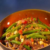 Green Beans with Roasted Corn and Green Onions image
