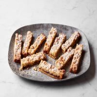 Grated Shortbread Bars With Rose Jam image