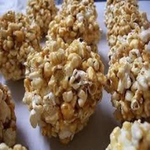 Caramel Popcorn Balls, Homemade and Old Fashioned_image