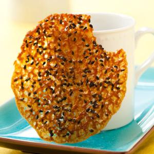 Black Sesame Lace Cookies Recipe | Epicurious.com_image