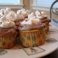 Hot Chocolate Cupcakes with Whipped Topping_image