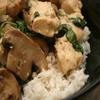 Chicken With Spinach & Mushroom_image