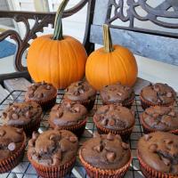 Chocolate Pumpkin Muffins image