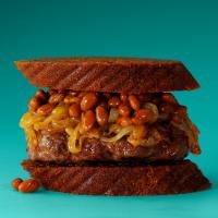 Baked Beans & Onion Burgers image