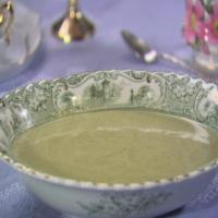 Creamy Asparagus Soup in Mini Teacups_image