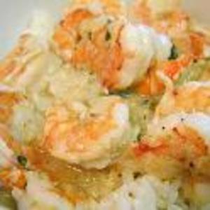 Cheats Garlic Butter Shrimp (Prawns) and Mushroom Risotto_image