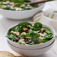 Cranberry Almond Spinach Salad_image