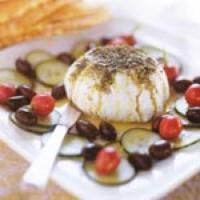 Lebanese Yogurt Cheese with Za'Atar and Olives image