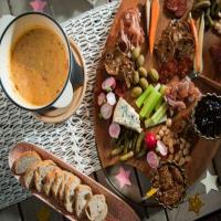 Charcuterie and Cheese Fondue image