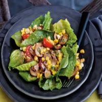 Warm Mushroom and Sweet Corn Salad with Thyme & Basil Vinaigrette Recipe - (4.1/5) image
