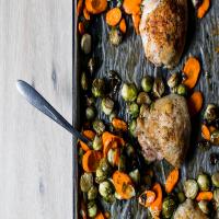 Sheet Pan Chicken and Brussel Sprouts_image