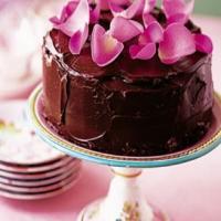 Rose Petal Chocolate Cake image
