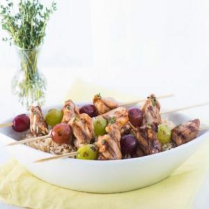 Chicken and Grape Kebabs with Thyme_image