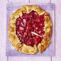 Rustic strawberry tart image
