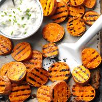 Grilled Sweet Potatoes with Gorgonzola Spread_image