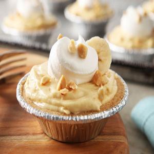 Mini Peanut Butter-Banana Cream Pies image