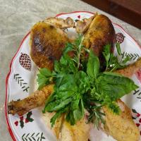 Roasted Chicken with Dried Fruits Stuffing image