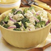 Broccoli-Cauliflower Floret Salad_image