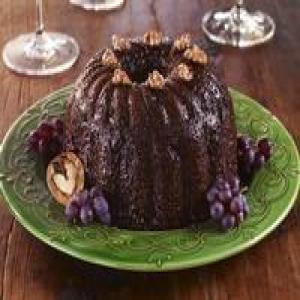 Steamed Persimmon Walnut Pudding_image