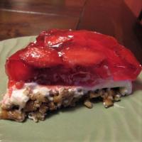 Strawberry Jello Pretzel Dessert image