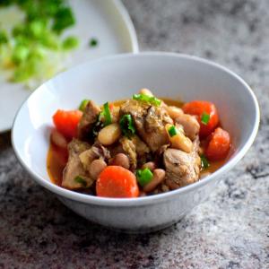 Pork and Herbed White Beans image