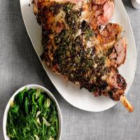 Herbed Leg of Lamb With Roasted Turnips_image